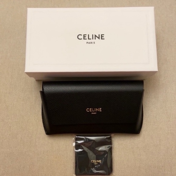 Celine Accessories Celine Sunglasses Case With Cleaning Tissue And